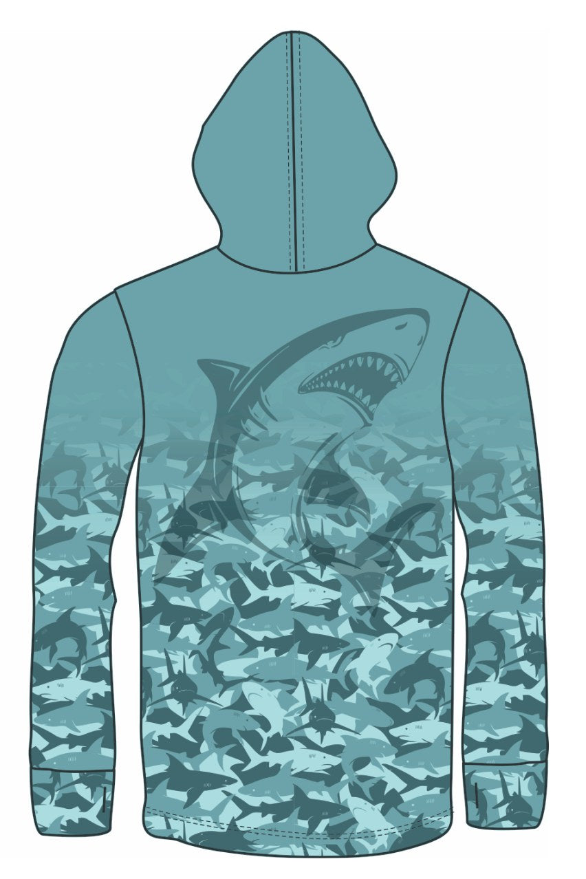 SHARK LIGHT WEIGHT FISHING HOODIE