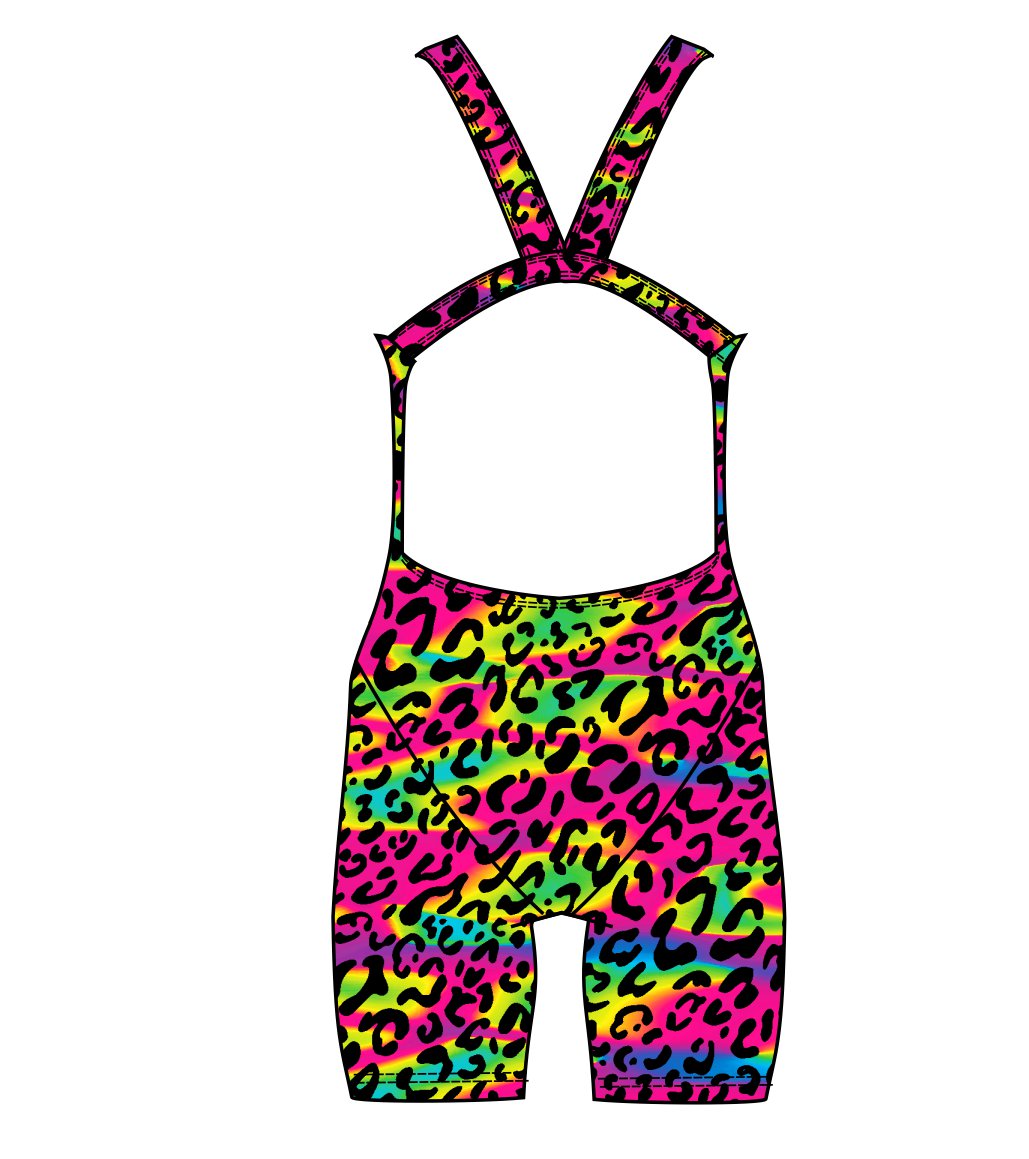 Female kneeskin swimsuit - Psychedelic Animal (3532)