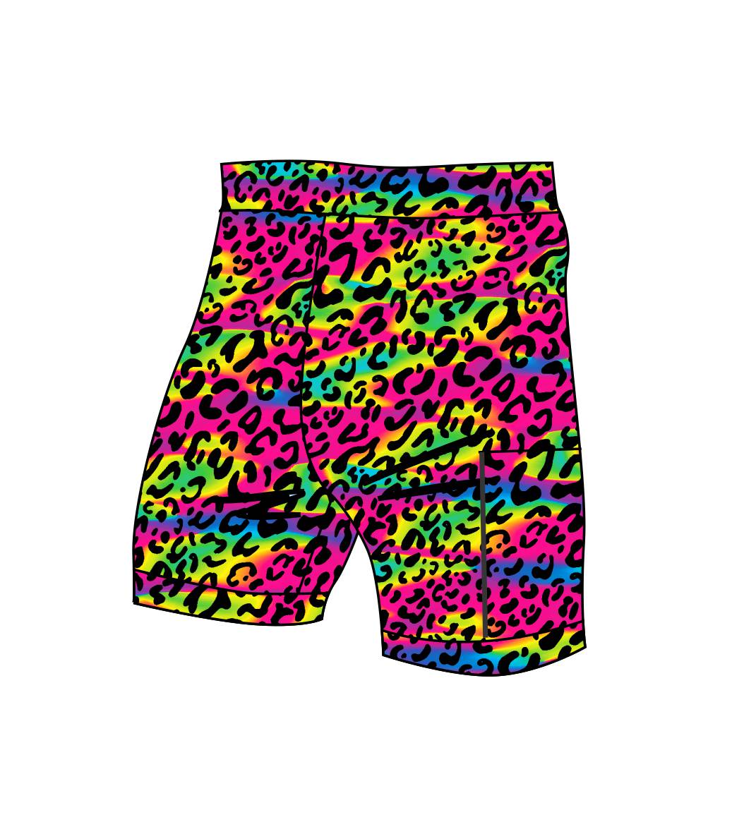 Psychedelic Animals run/paddle/swim short (3532)