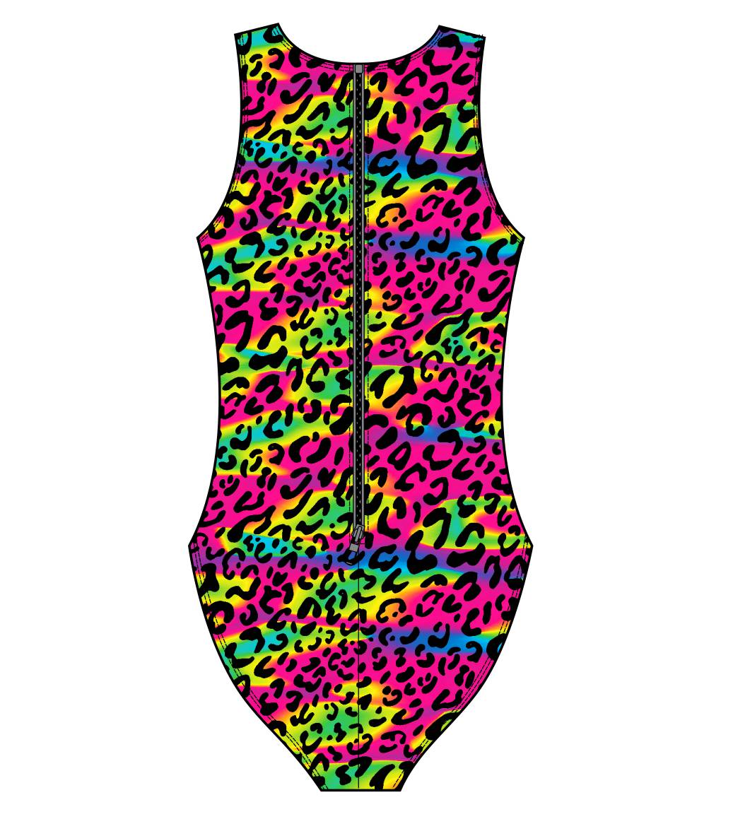 Female water polo swimsuit - Psychedelic Animal (3532)
