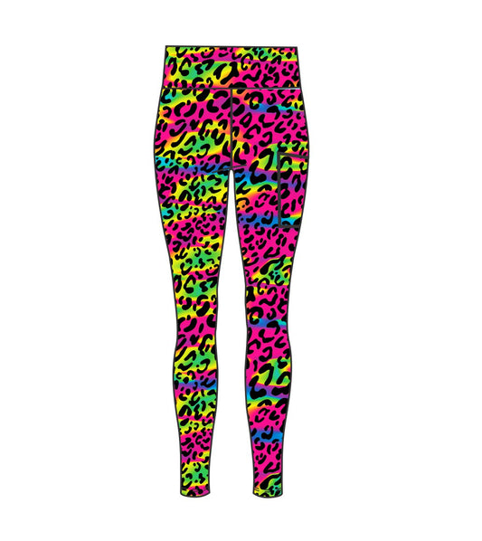 Psychedelic Animal Active Full Length Tights  (3532)