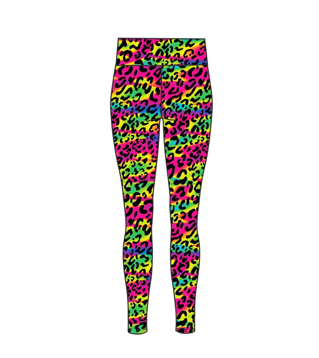 Psychedelic Animal Active Full Length Tights (3532)