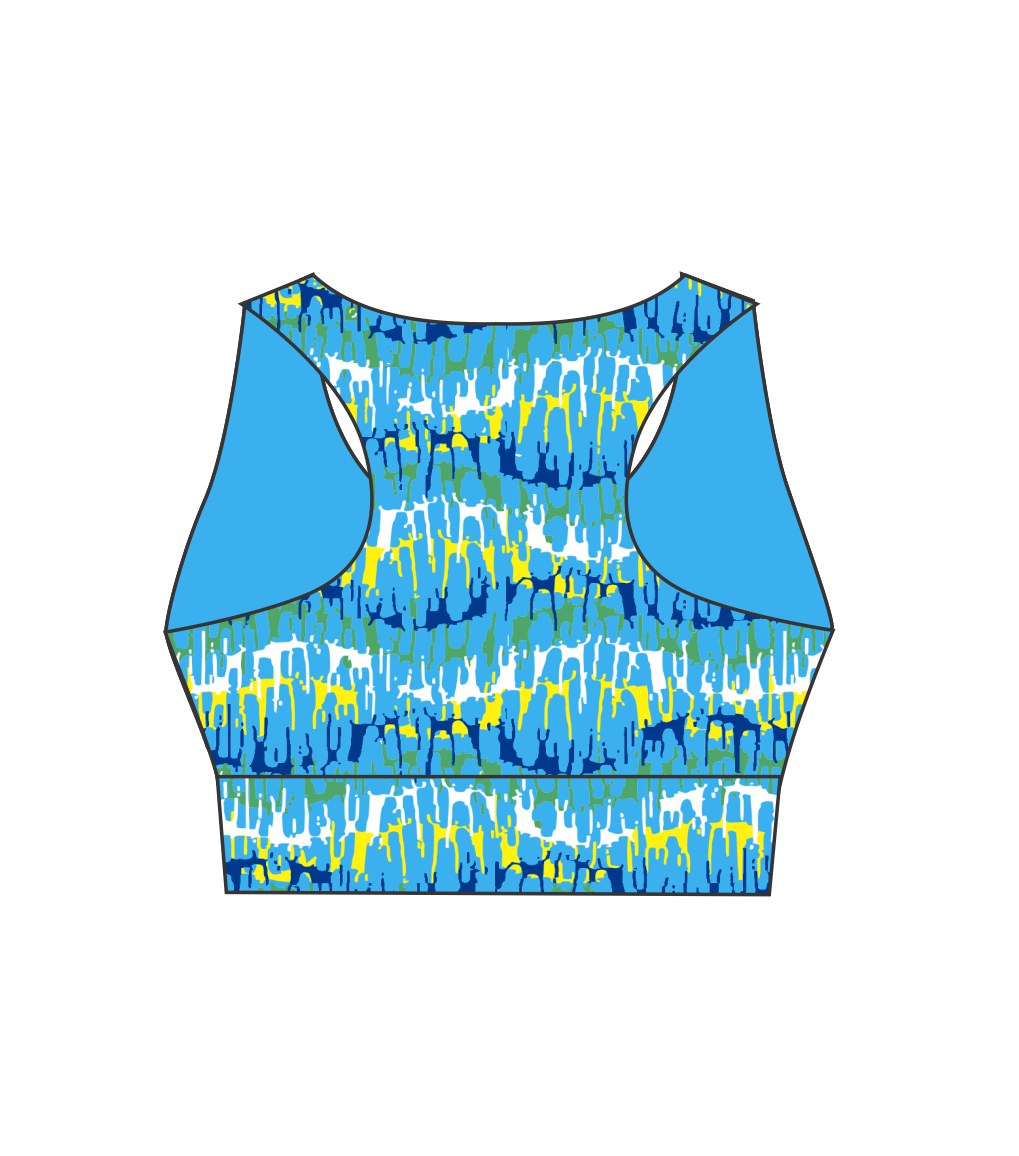 Blue Reflection Ladies Active Crop Top