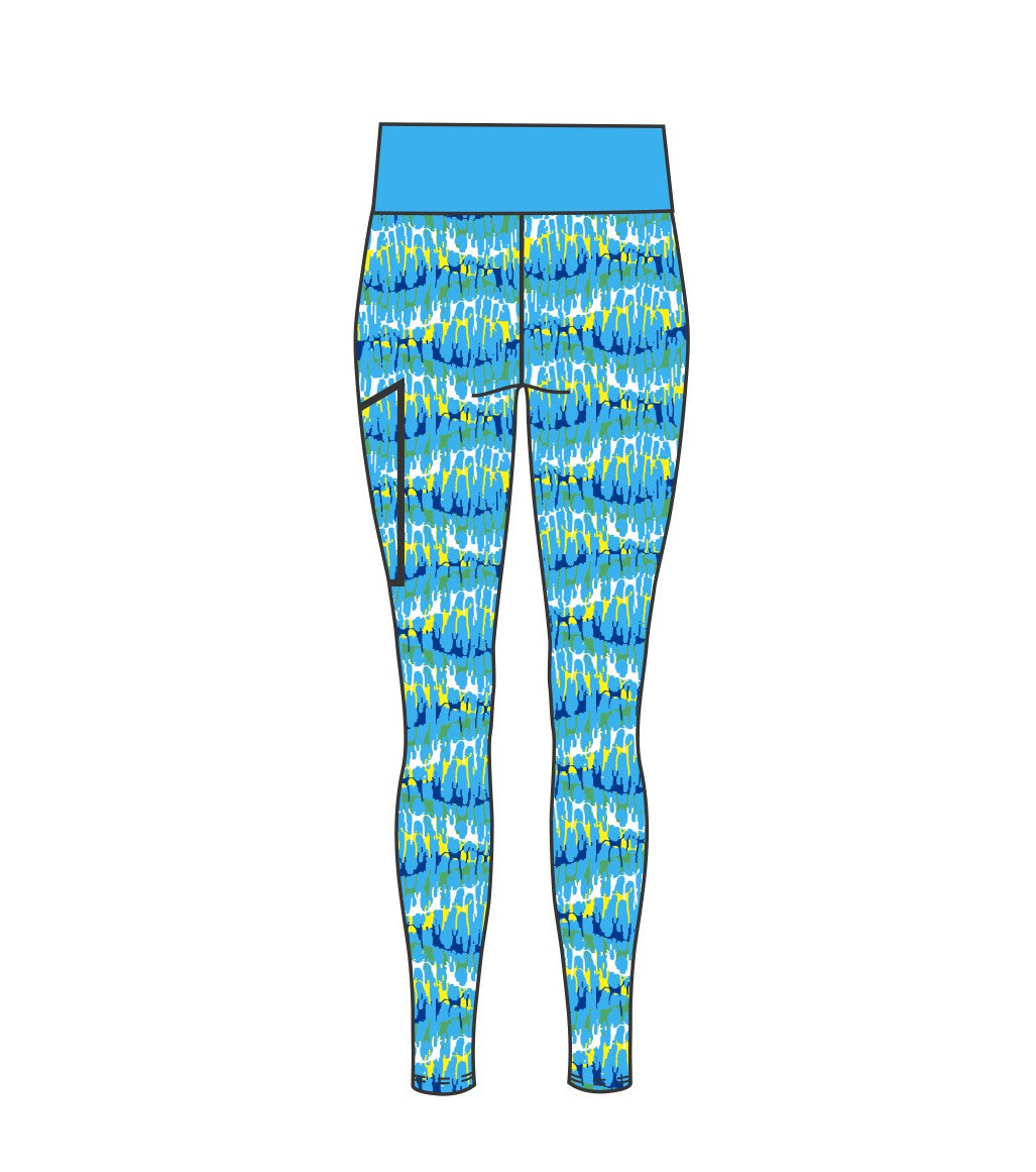 Blue Reflection High Waist leggings full length.