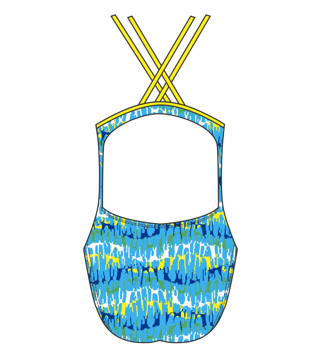Female fastback swimsuit - Reflection Blue