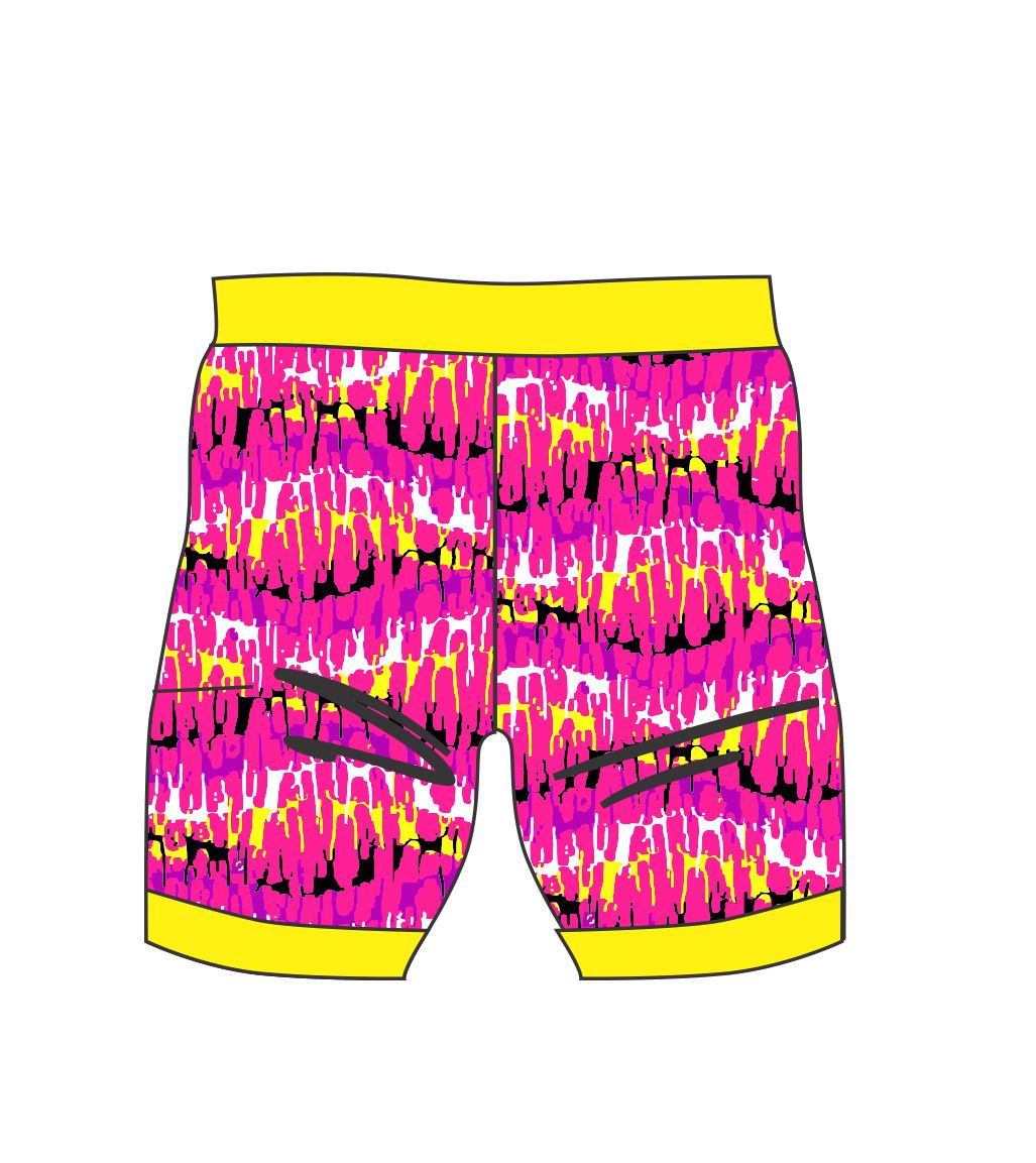 Female swim/run/paddle shorts - Reflection Pink