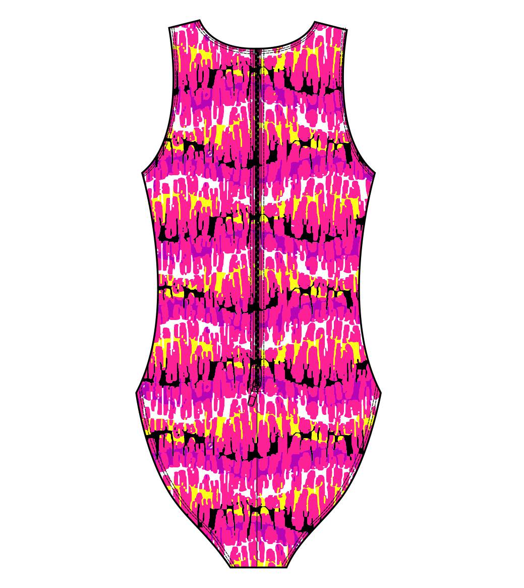 Female water polo swimsuit - Reflection Pink