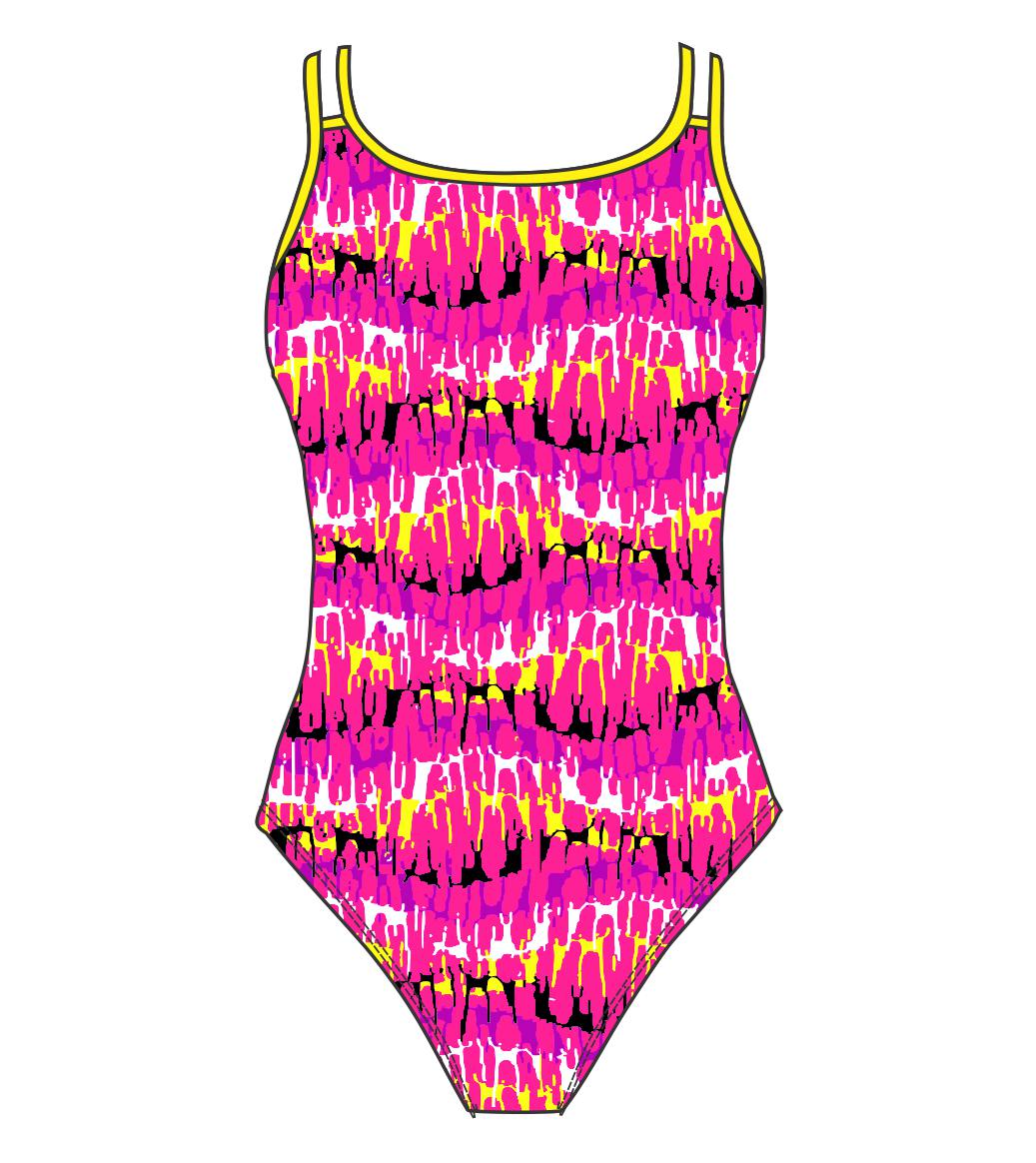 Female fastback swimsuit - Reflection Pink