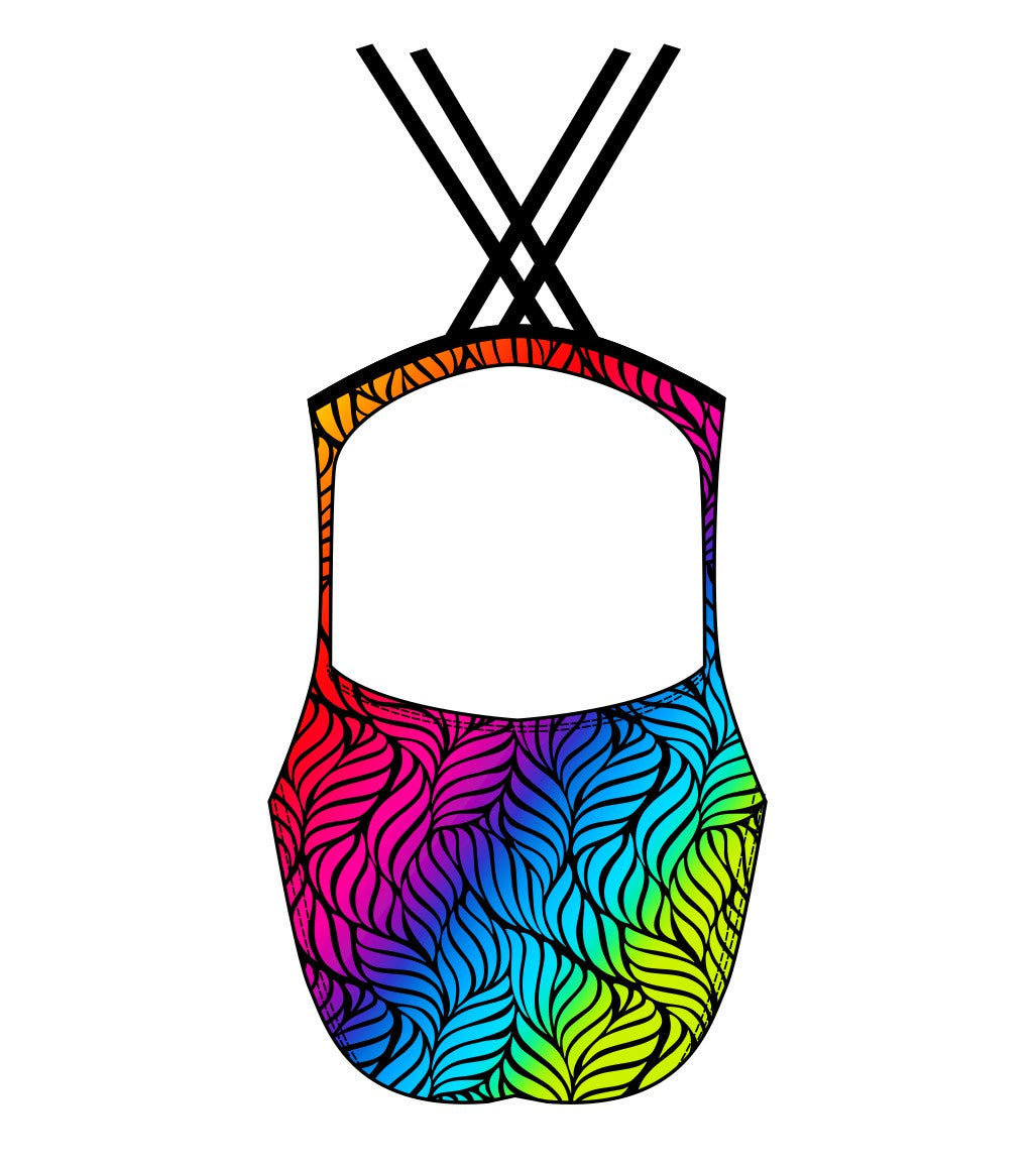 Female fastback swimsuit - Spectrum