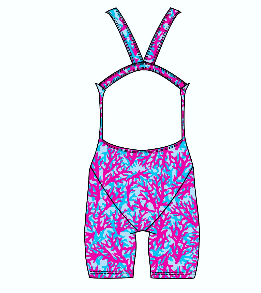 Female kneeskin swimsuit - Sea Coral