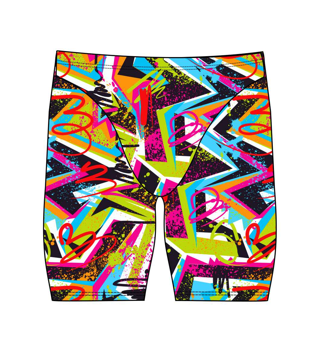 Male Jammer swimsuit - Cool Vibes Neon Design-3221