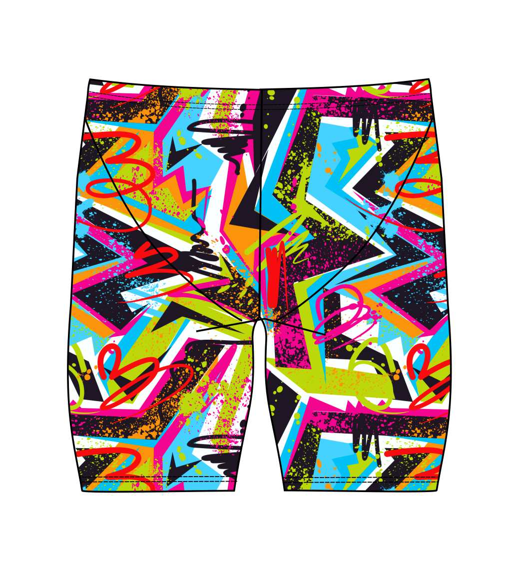 Male Jammer swimsuit - Cool Vibes Neon Design-3221
