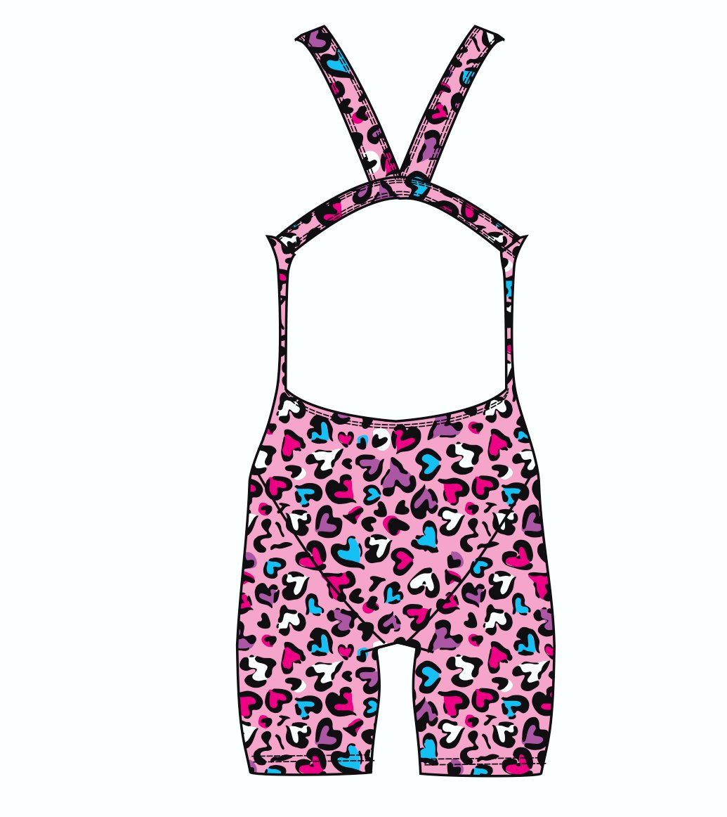 Female kneeskin swimsuit - Love Leopard (3228)