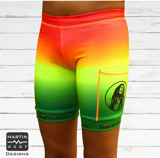 Female Bob Marley run/paddle shorts