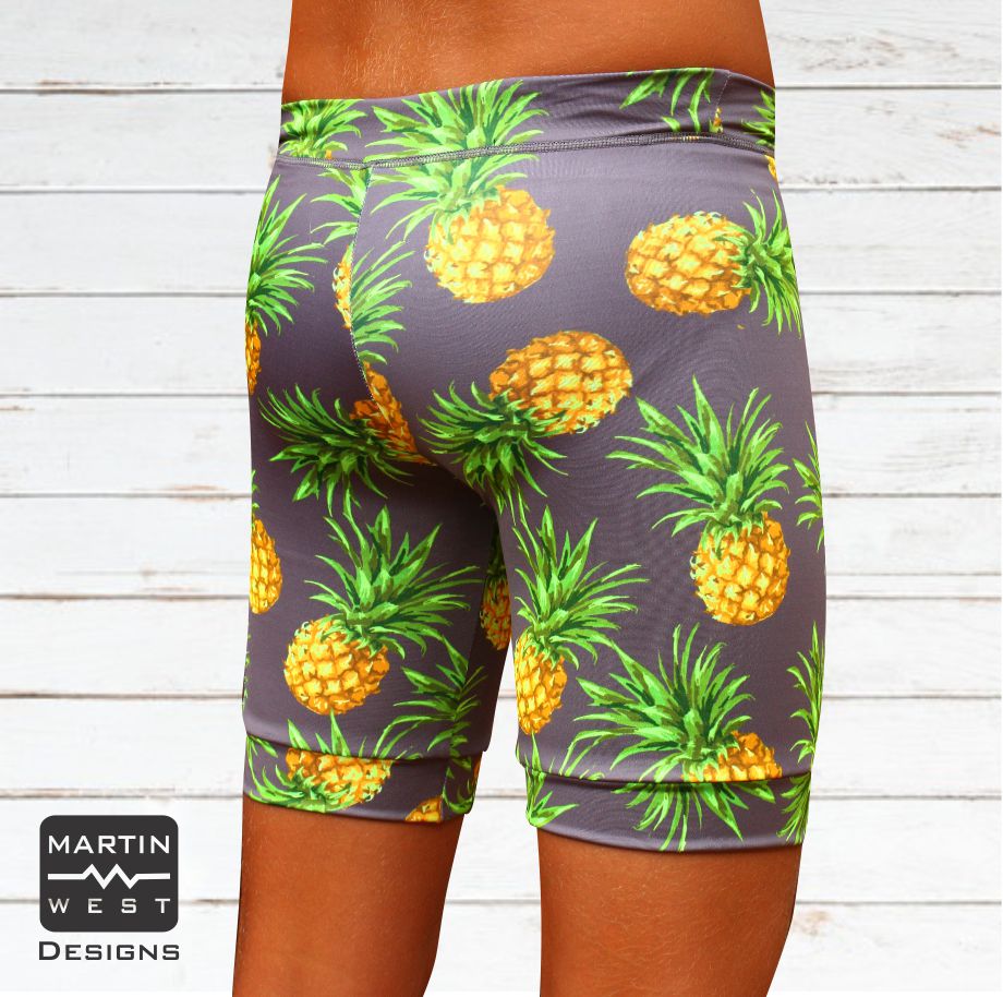 Female Pineapple Swim/run/paddle shorts (3110)