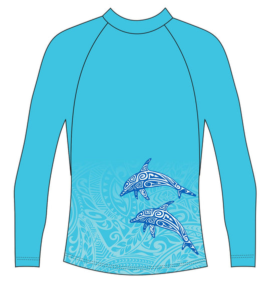 Tattoo Dolphin Rash Vest (3108)