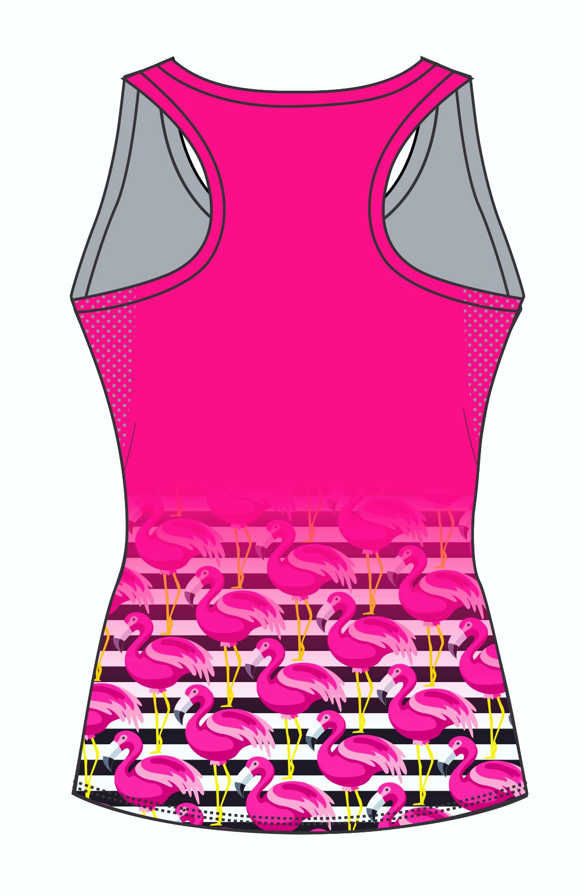 Female Flamingo Running Vest (3083)