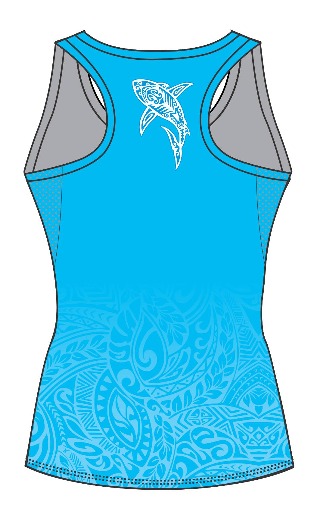 Female Tattoo Shark Running Vest (3107)