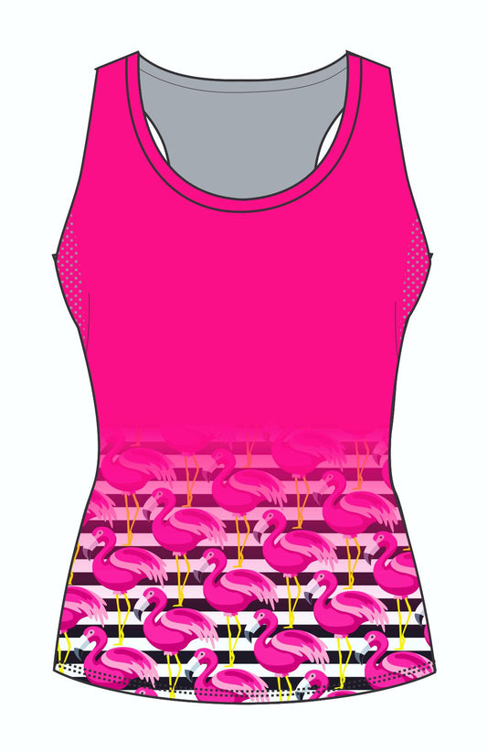 Female Flamingo Running Vest (3083)