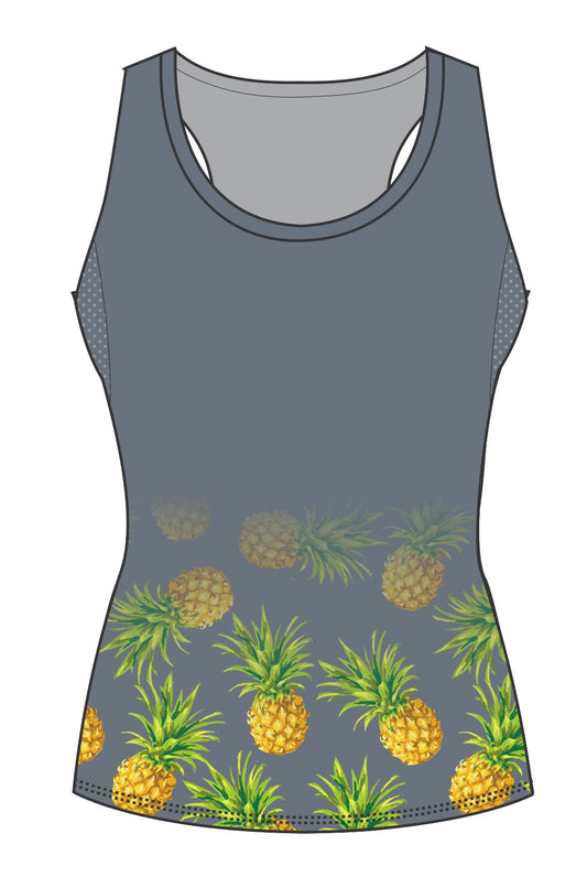 Female Pineapples Running Vest (3110)