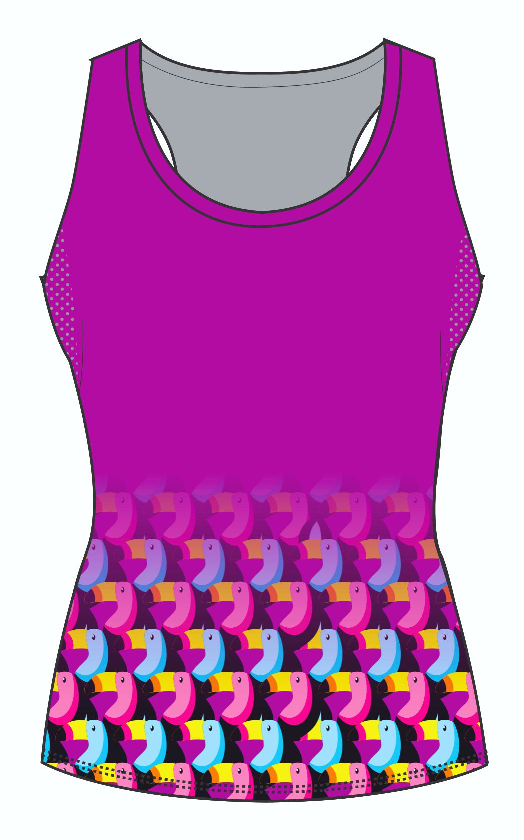 Female Toucan Running Vest (3082)
