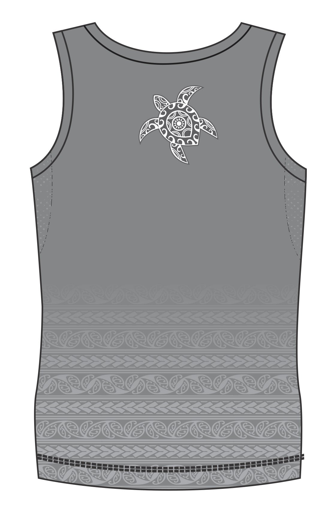 Male Tattoo Turtle Run Vest (3098)