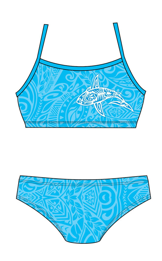 Female 2 piece training bikini -  Tattoo Shark (3107)