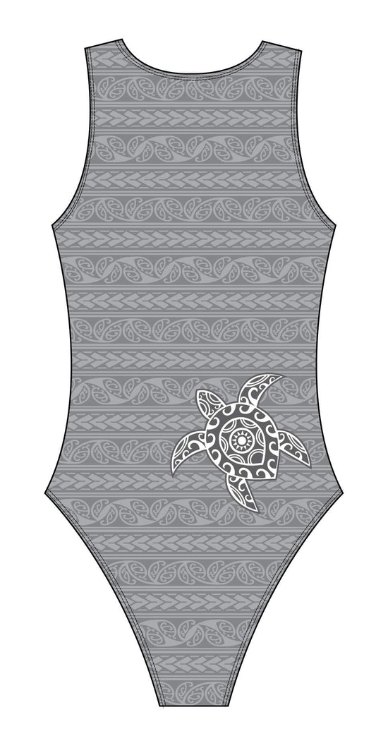 Female water polo swimsuit - Tattoo Turtle (3098)