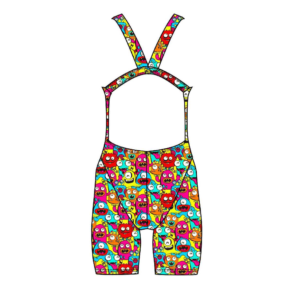 Female kneeskin swimsuit - Neon Stickies (2424)