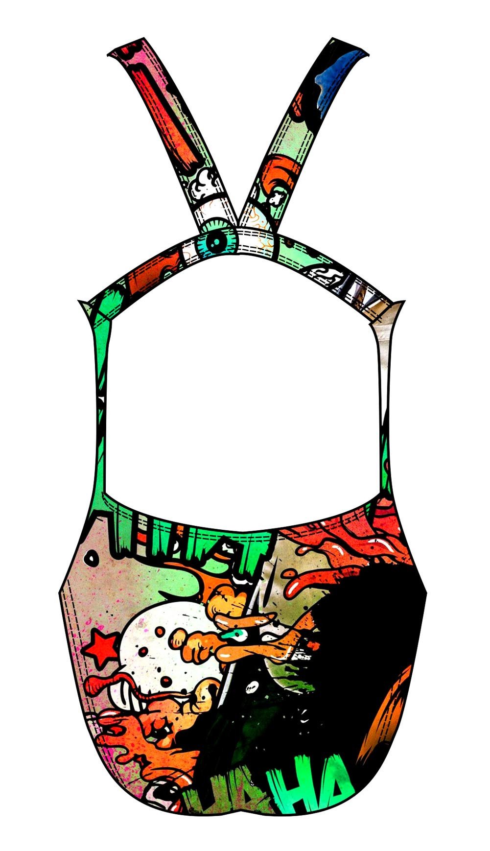 Female fastback swimsuit - Suicide S - DG apparel competitive swimwear lifesaving waterpolo south african flag swimwear triathlon running