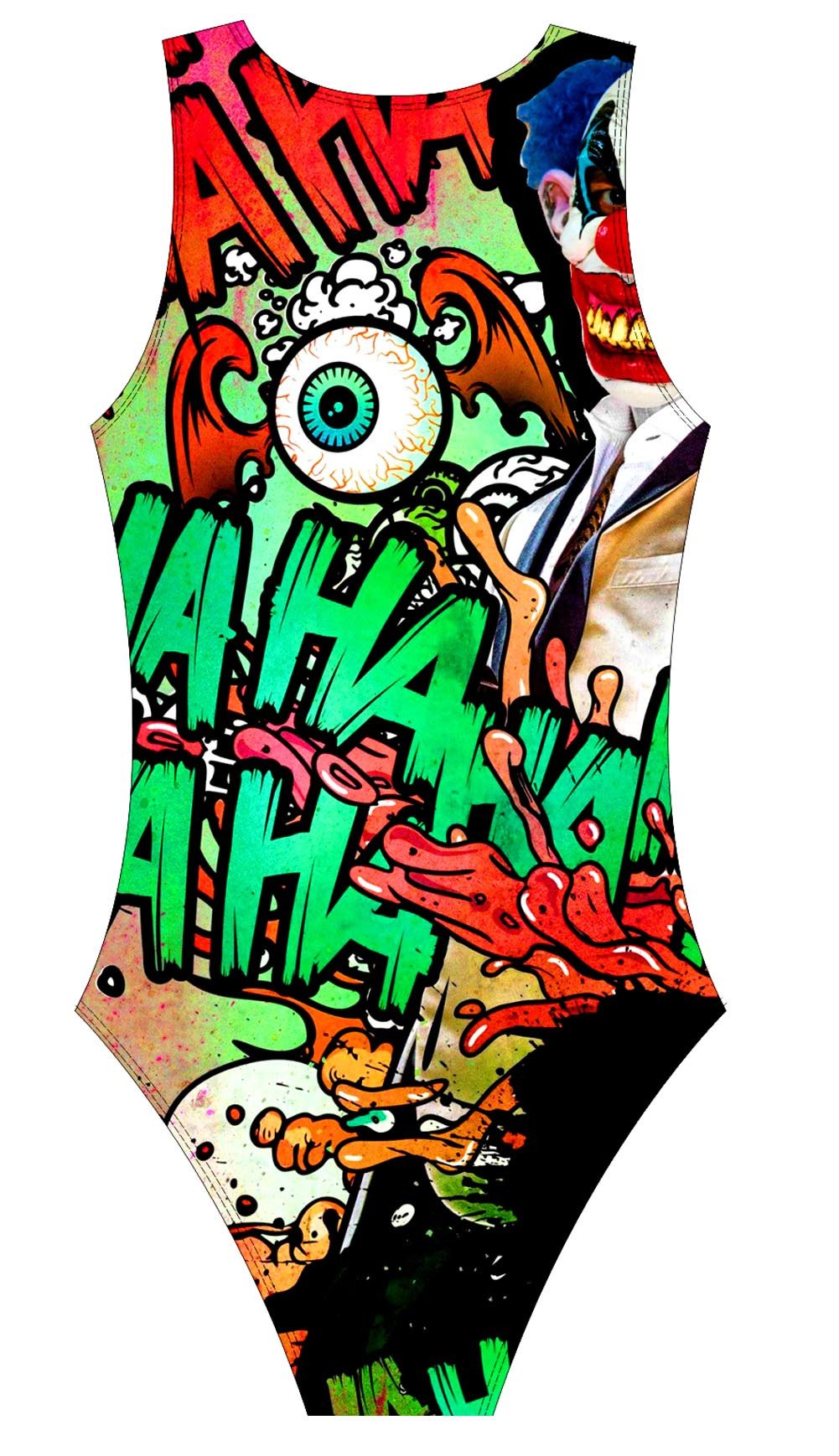 Female Water polo swimsuit- Suicide S - DG apparel competitive swimwear lifesaving waterpolo south african flag swimwear triathlon running