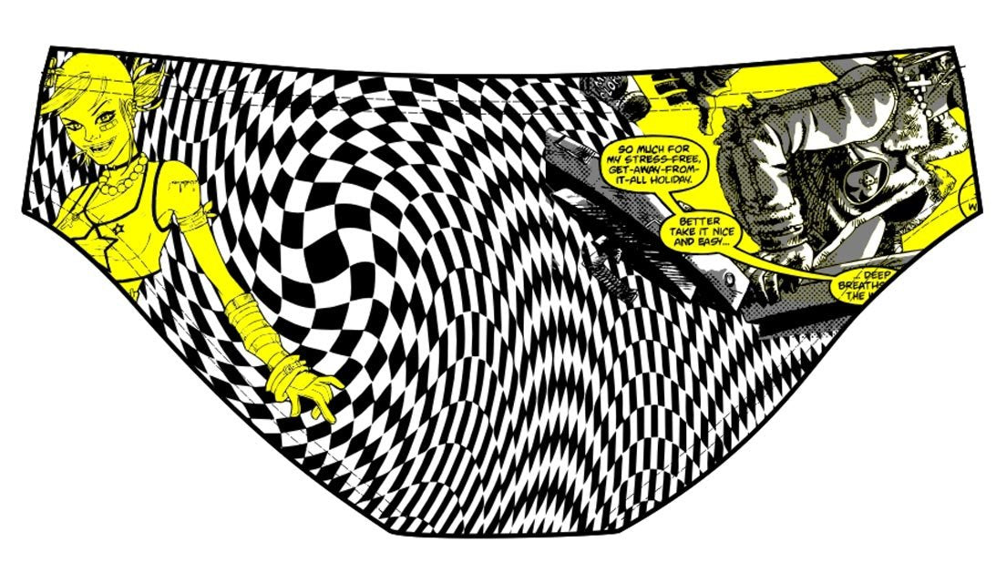 Male brief swimsuit- Tank G - DG apparel competitive swimwear lifesaving waterpolo south african flag swimwear triathlon running