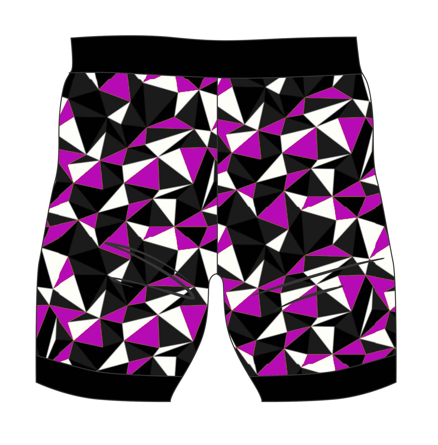 Female Ultra Purple run/paddle shorts