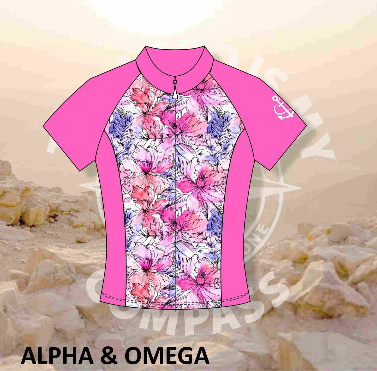 A&O WATER COLOR FLORAL Pro Cycling Shirt