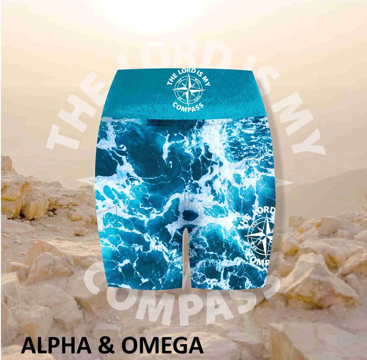 Alpha And Omega The Lord is my Compass Athleisure Short Tights