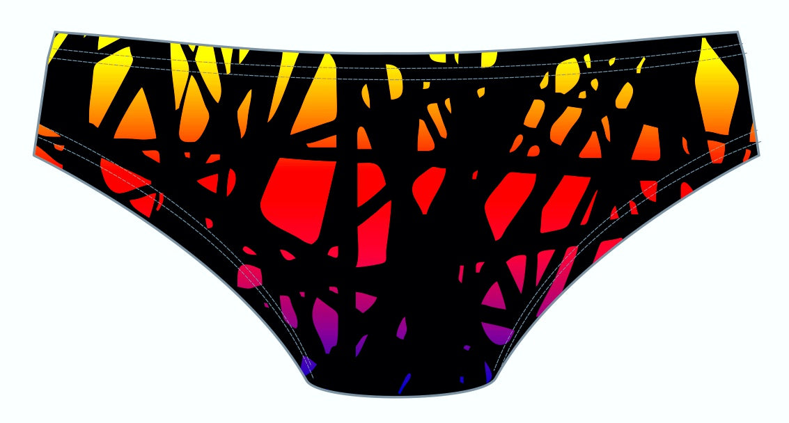 Male brief swimsuit - Neon Web (2889)