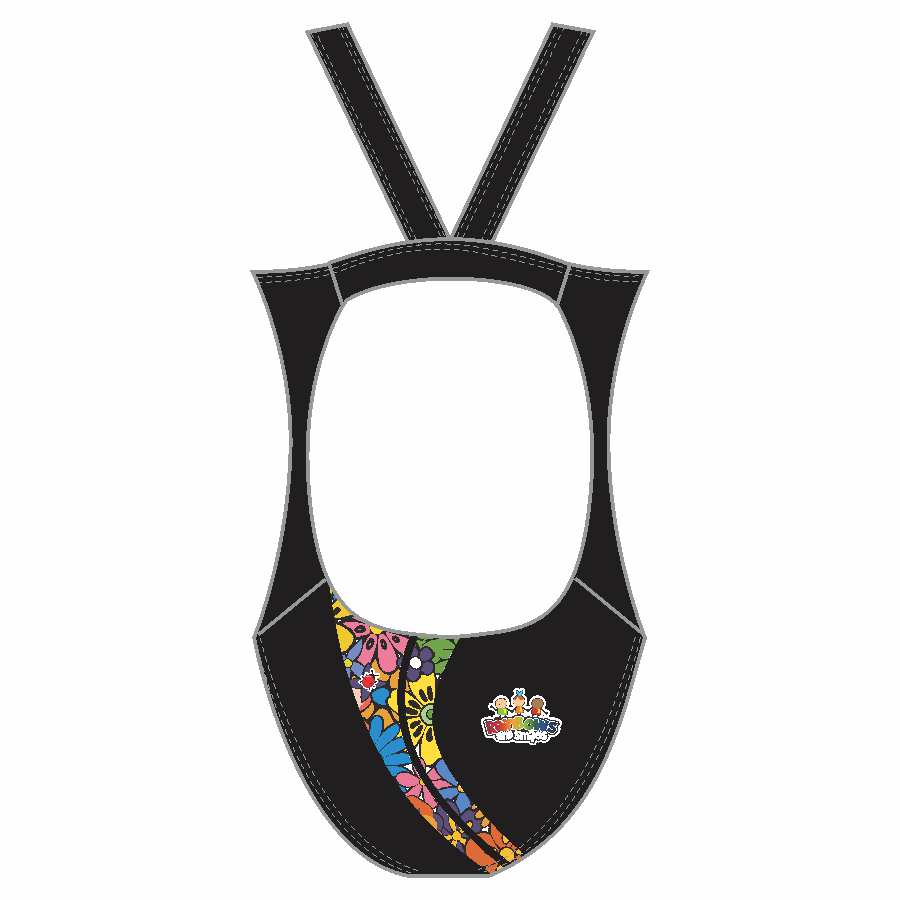 Rainbows & Smiles  Female fastback swimsuit