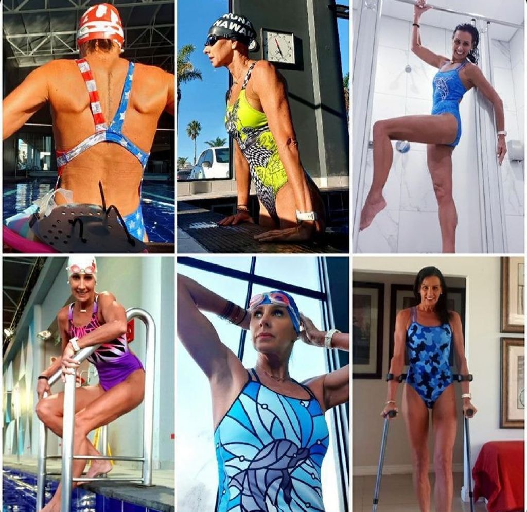 Female fastback swimsuit