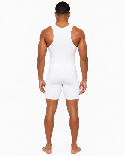 Men's Rowing Unisuit - South African Flag Cheetah White