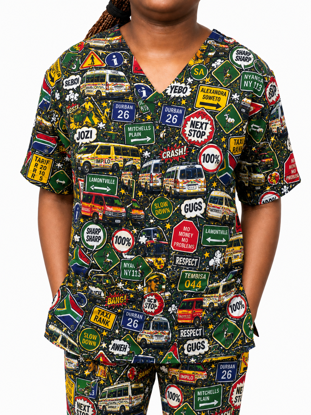 Scrub Top Unisex – Taxi Rank