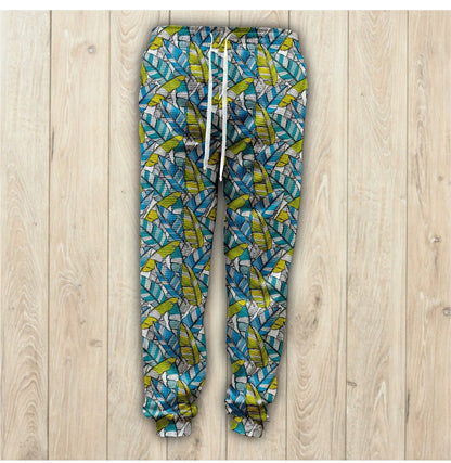 Banana leaf Unisex Waffle Sweatpants