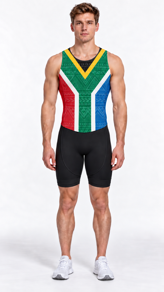 Men's Biathle Suit - South African Flag