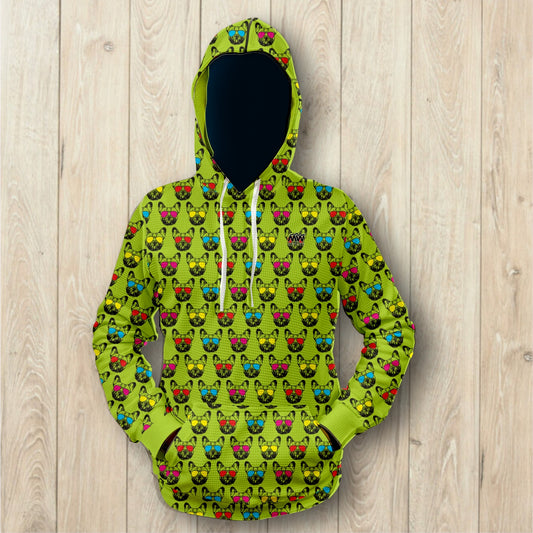 Pug Life Unisex Waffle Hoodie