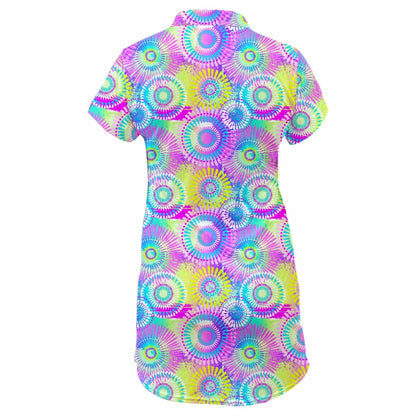 Ladies Golf Dress – Pastel Tie Dye (3764)