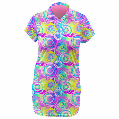 Ladies Golf Dress – Pastel Tie Dye (3764)