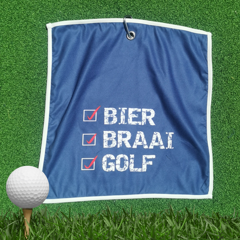 Bier, Braai, Golf- Golf Towel