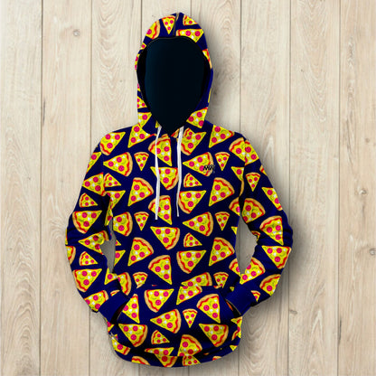 Pizza Unisex Waffle Hoodie