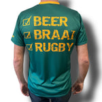 44 BOKKE beer,braai,rugby  - Rugby Printed t-shirt