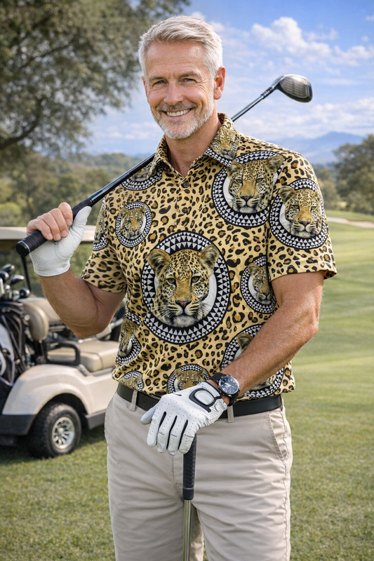 UTHOZULU - Leopard Golf Shirt
