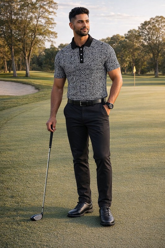 Iconic black Golf Shirt